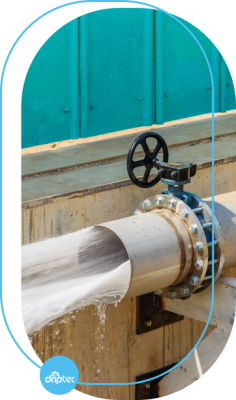 Water velocity in pipe - driptec